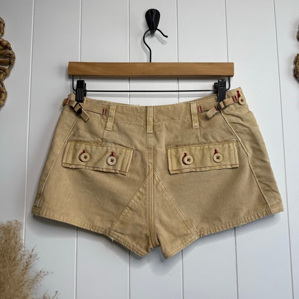 Free People shorts micro cotton cargo military utility 10 summer spring casual - Picture 5 of 7